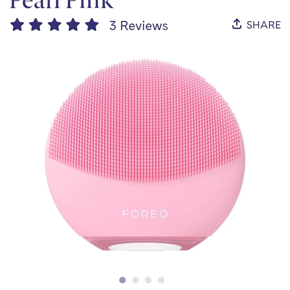 FOREO Pearl Pink Skincare Device with USB Charger